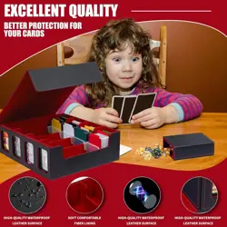 Card Storage Box 3200+ MTG Commander Deck Box TCG Deck Case with Display Windows - Image 2