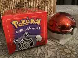 Pokemon 1999 Poliwhirl 23k Gold Plated Trading Card Pokeball Burger King Sealed - Image 2