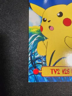 TV2 #25 Pikachu 1999 Pokemon Black Label Topps Series 1 Card - LP+ - Image 4