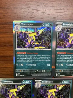 Toxtricity 068/094 HOLO RARE (5 Cards) FOIL Phantasmal Flames Me02 Pokemon TCG - Image 2
