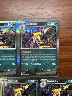 Toxtricity 068/094 HOLO RARE (5 Cards) FOIL Phantasmal Flames Me02 Pokemon TCG - Image 3