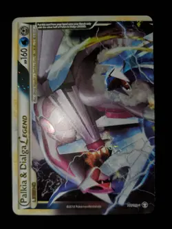 Palkia & Dialga Legend TOP 101/102 Holo Pokemon TCG Card HGSS Triumphant LP - Image 3