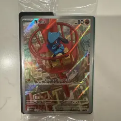 Pokemon Riolu 010 ETB Black Star Promo Lucario Mega Evolution ETB Card Sealed - Image 1