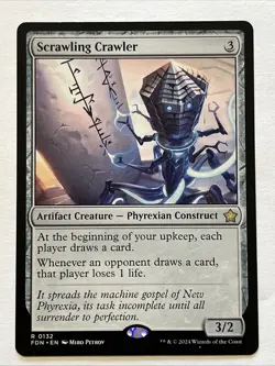 WOTC Foundations Scrawling Crawler (R) NM - Image 1