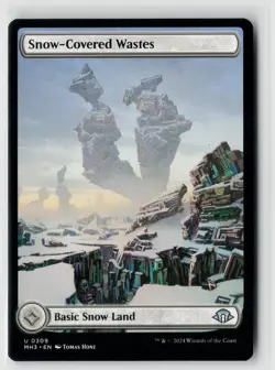MTG Modern Horizons 3 Snow-Covered Wastes Full Art (309) x1 NM Land - Image 1