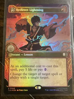 Redirect Lightning (Showcase) Avatar: The Last Airbender Foil - Image 1