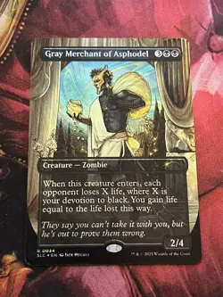 Gray Merchant of Asphodel - Halo Foil (LP) Secret Lair Countdown Kit - Image 1