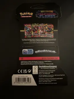 Heavy! 32.20g Pokemon TCG ME Phantasmal Flames Sleeved Pack Sealed! - Image 3