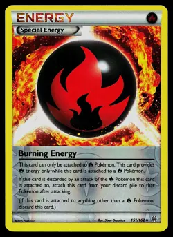 Pokemon XY - BREAKthrough 151/162 Burning Energy Reverse Holo - Image 1