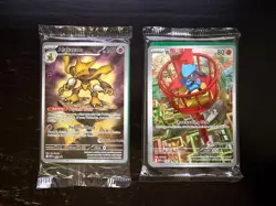 Pokemon TCG Stamped ‘Alakazam 009 & Riolu 010 Promos’ Mega Evolution - SEALED - Image 1