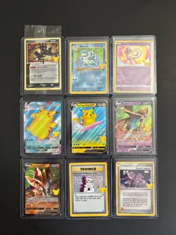 Pokemon Celebrations Greninja Gold Star Promo, Blastoise, and More NM Lot of 9 - Image 1