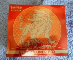 Sun and Moon Base ETB Factory Sealed - Solgaleo - Pokemon Elite Trainer Box Red - Image 1