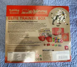Sun and Moon Base ETB Factory Sealed - Solgaleo - Pokemon Elite Trainer Box Red - Image 2
