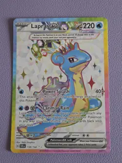 Lapras ex 158/142 Pokemon Stellar Crown Pokemon TCG NM - Image 1