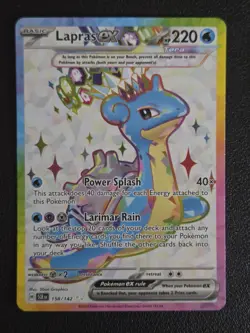 Lapras ex 158/142 Pokemon Stellar Crown Pokemon TCG NM - Image 2