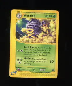 Weezing 70/165 Expedition Pokemon Card Nintendo 2002 Rare - Image 1