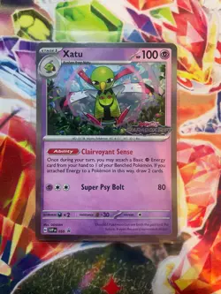 Xatu SVP059 Pokemon card SV black star promo cosmos holo foil NM - Image 1