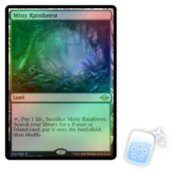 FOIL MISTY RAINFOREST Modern Horizons 2 Magic MTG MINT CARD - Image 1