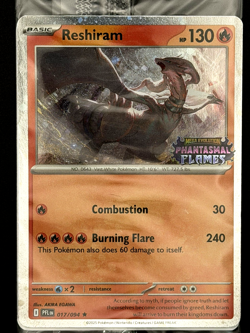 Reshiram 17/94 - Phantasmal Flames Stamped Promo - Sealed Pokemon Card - NM/M - Image 1