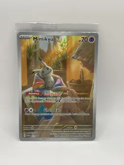 Mimikyu SVP 075 Black Star Promo Paldean Fates Pokemon Card SEALED - Image 1