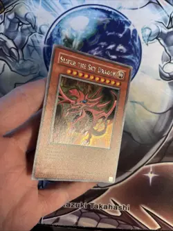 (46) Yu-Gi-Oh Card Slifer the Sky Dragon GBI-001 Secret Rare LP/VLP - Image 2