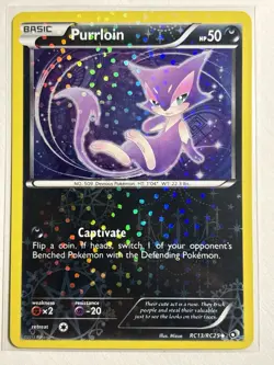 Purrloin RC13/RC25 - Legendary Treasures Radiant Collection Pokemon Card - Image 1