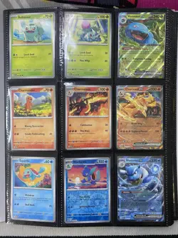 Pokemon Binder Bundle Full Collection of 151 Holos Rholos Basic + More Cards Lot - Image 2