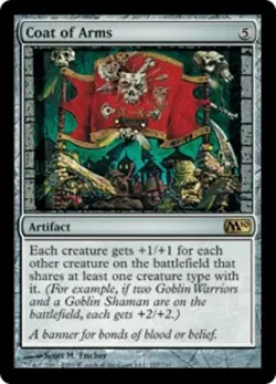 MTG Coat of Arms, Heavy Play, English Magic 2010 - Image 1