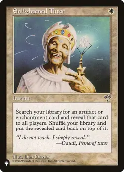 MTG Enlightened Tutor, Light Play, English The List Reprints - Image 1