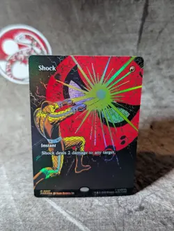 MTG, Shock (#027), Marvel Universe: Spiderman, Foil, NM Full Art Mythic - Image 1