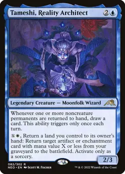 NM Tameshi, Reality Architect, MTG, Kamigawa Neon Dynasty, Magic, 82 - Image 1