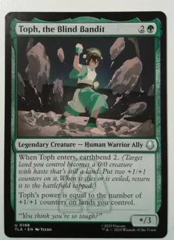 Toph, the Blind Bandit *Uncommon* Magic MtG x1 Avatar: The Last Airbender - Image 1