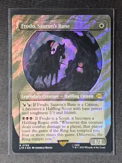 MTG Frodo, Sauron's Bane Showcase Surge Foil R 796 UB: The Lord Of The Rings - Image 1