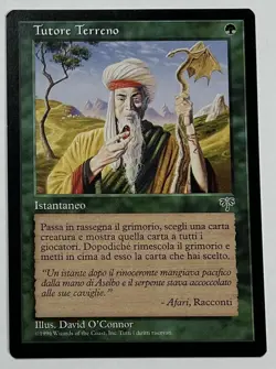 MTG Mirage *Italian* WORLDLY TUTOR *Near-Mint/Mint *Magic *HTF - Image 1