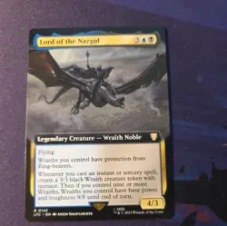 MTG 1x Lord of the Nazgul x1 NM LTC 142 Extended Art Borderless Lord of the Ring - Image 2