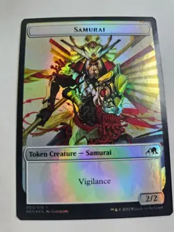 MTG -FOIL Pilot / Samurai Double sided token Neo - Image 1