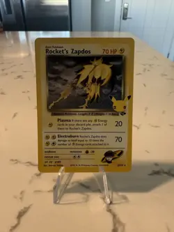 Rocket's Zapdos 15/132 Celebrations: Classic Collection Holo Pokemon TCG English - Image 1