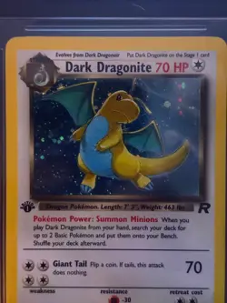 2000 Pokemon Dark Dragonite 5/82 Team Rocket Holo 1st Edition BGS 9 - Image 3