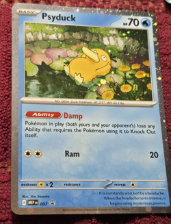 Psyduck Cosmos Holo MEP007 Black Star Promo Pokemon Mega Evolution Near Mint - Image 2