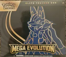 Pokemon TCG Mega Evolution Elite Trainer Box Mega Lucario Sealed FAST SHIP NIB - Image 1