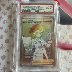 Pokemon Brilliant Stars Roseanne's Backup 180 PSA 10 - Image 1
