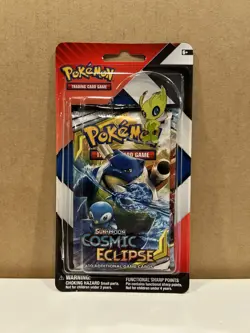 Pokemon Cosmic Eclipse & Chilling Reign 2 Pack Blister w/ Pin - NEW - Image 1