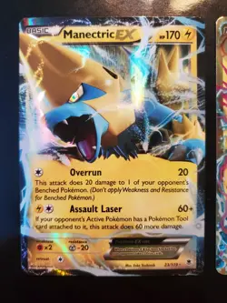 Manectric EX 23/119 M Manectric EX 120/119 Secret Rare Pokemon Phantom Forces NM - Image 4