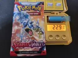 22.91g (Heavy HEAVIEST!) Scarlet & Violet Pokemon Booster Pack - Sealed - #212 - Image 1