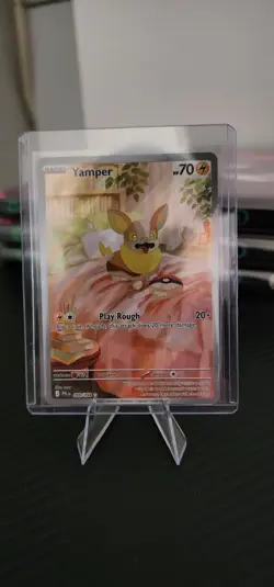 Yamper 099/094 Illustration Rare Pokemon TCG Phantasmal Flames Pack Fresh - Image 1