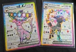 Pokemon TCG Prismatic Evolutions - Umbreon EX Promo 176 & Espeon EX Promo 176 - Image 1