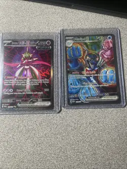 Pokemon TCG Prismatic Evolutions Palafin EX SIR- #151/131 And Iron Valiant Ex - Image 1