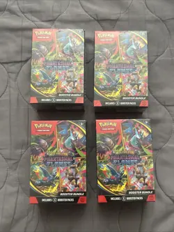Pokemon TCG: Phantasmal Flames Factory Sealed Booster Bundle IN HAND LOT OF 4 - Image 1