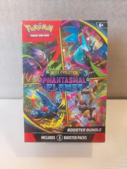 Pokemon TCG: Mega Evolutions Phantasmal Flames Factory Sealed Booster Bundle Box - Image 1