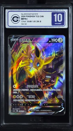 CCIC 10 Gem Mint Pokemon Aerodactyl V Alt Art Chinese Sword & Shield 142 SR - Image 1